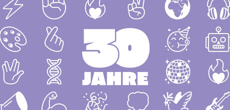 Jubiläumsvisual 30 Jahre Deutsche Kinder- und Jugendstiftung